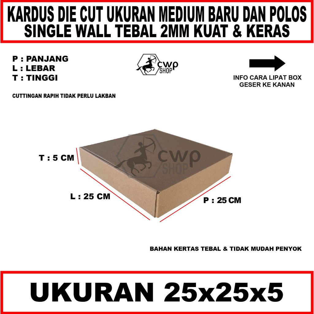 

Kardus Die Cut Polos UK 25x25x5