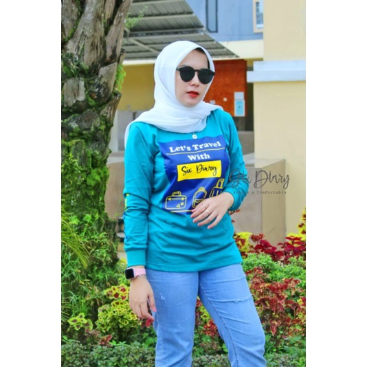 KAOS WANITA TANGAN PANJANG SIXDIARY STLYE ZOLAQU