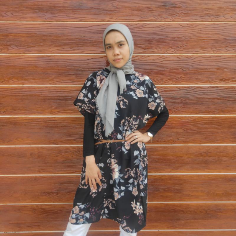 Tunic Komala Collection | Atasan Tunic Wanita Motif Bunga