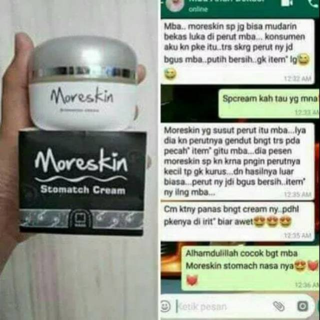 Moreskin Stomatch Cream Susut Perut Penghilang Lemak Perut Paha Lengan Mengecilkan Perut Shopee Indonesia