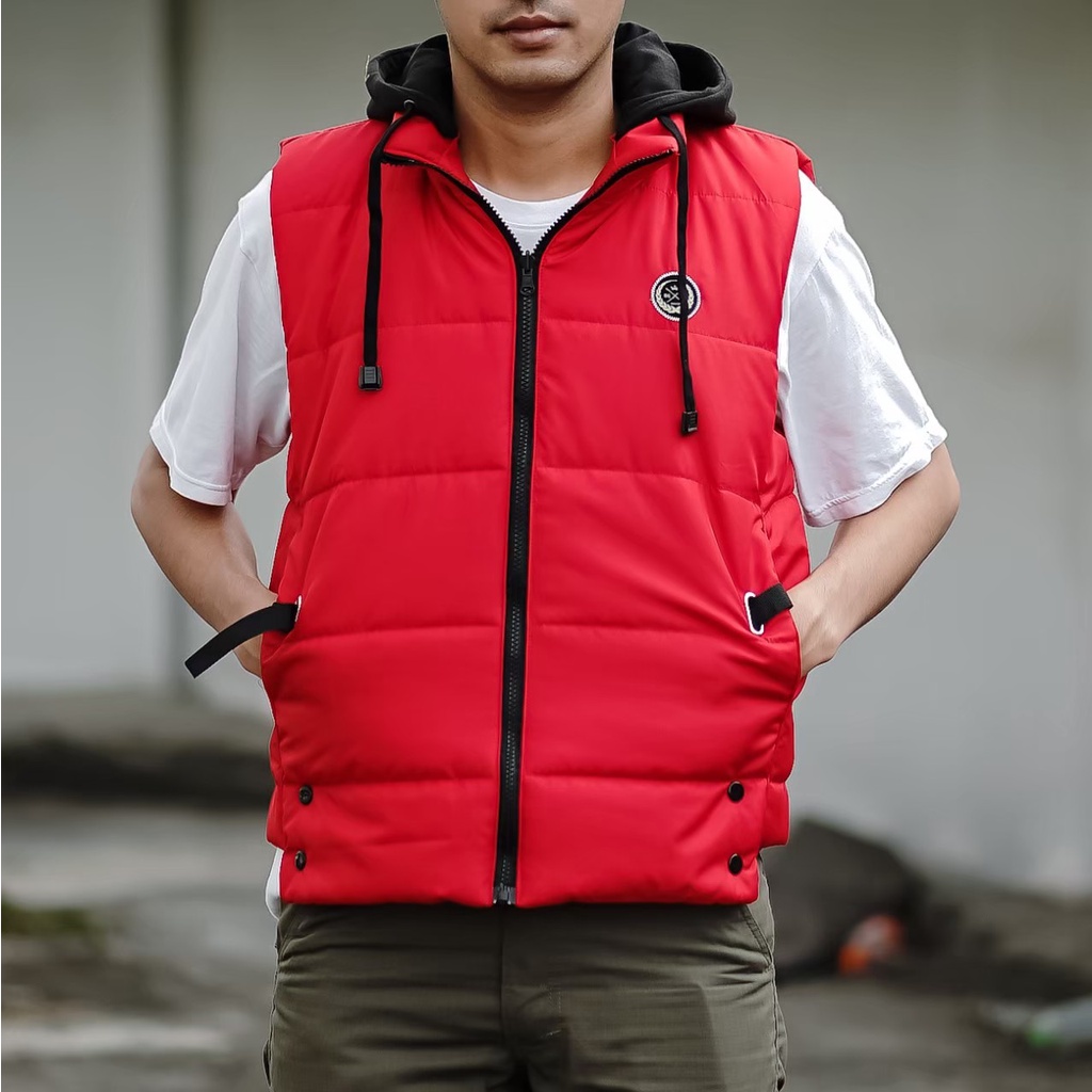 COD Rompi Red BGSR Original Jaket Rompi  Pria Terlaris