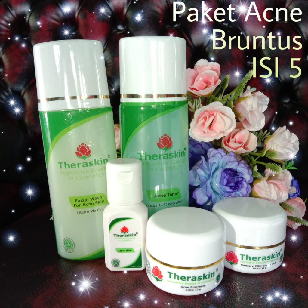 Theraskin Paket Acne Bruntusan Isi 5/Theraskin Paket Acne biocream