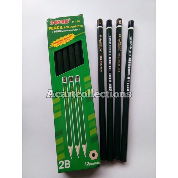 

PENSIL 2B JOYKO P-88 HIJAU 1 PACK