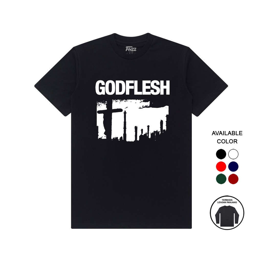 KAOS BAND METAL | KAOS GODFLESH | BAJU DISTRO MUSIK PRIA WANITA PREMIUM OVERSIZE