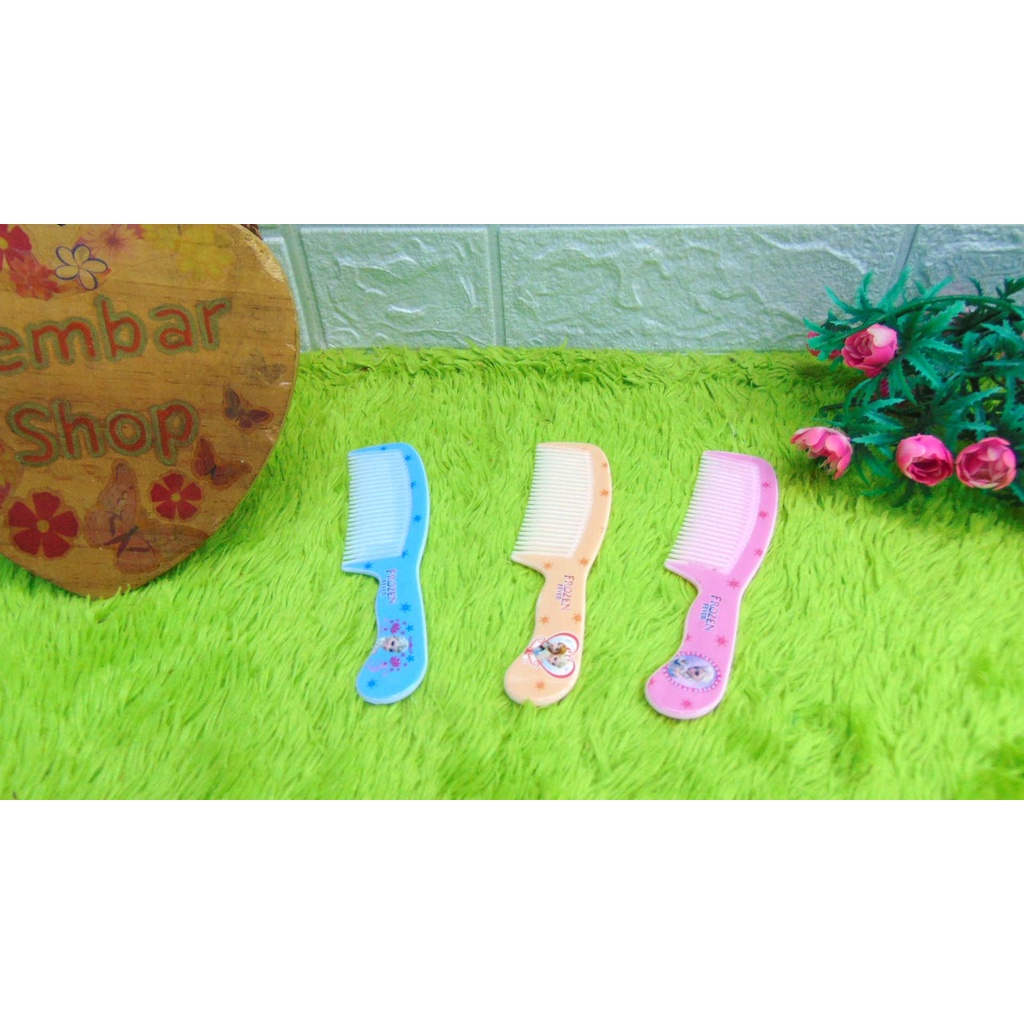 SISIR-FROZEN Ecer 1pcs SISIR RAMBUT ANAK KARAKTER KARTUN CANTIK Frozen Anna Elsa Warna Random