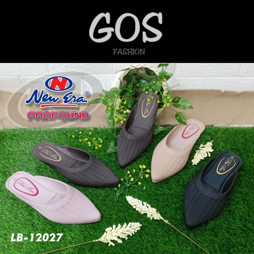 gof NEW ERA LB 12027 Sepatu Sendal Wanita Wedges Selop Karet Jelly Sandal Slop Wanita Terbaru