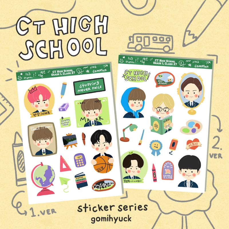 

NCT 127 Sticker Sheet Deco Journaling Scrapbook