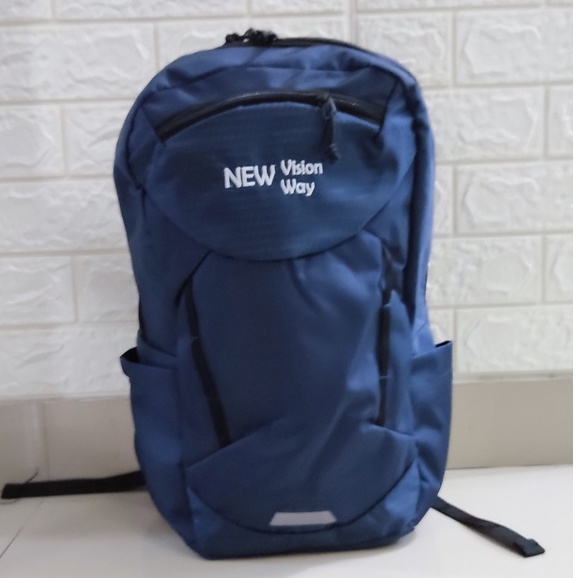 Tas Ransel Nylon Waterproof Navy hitam