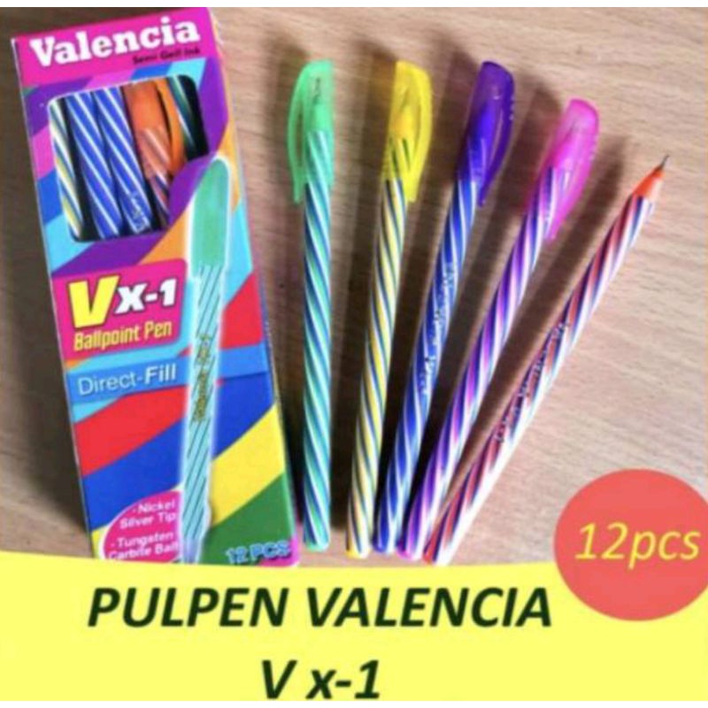 pulpen lilin Valencia isi 12 pcs