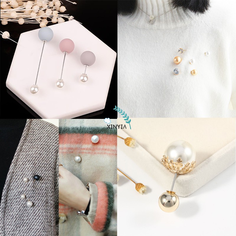 Aksesoris Fashion Murah Mutiara Bros Korea Bros Pearl Pin Brooch Berlian Wanita