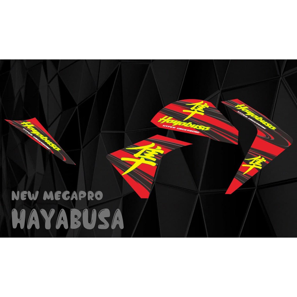 Stiker striping Honda New megapro monoshock Hayabusa