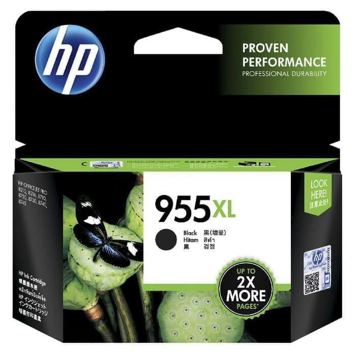 Tinta HP 955XL Black 100% Original Ink Cartridge / Hitam