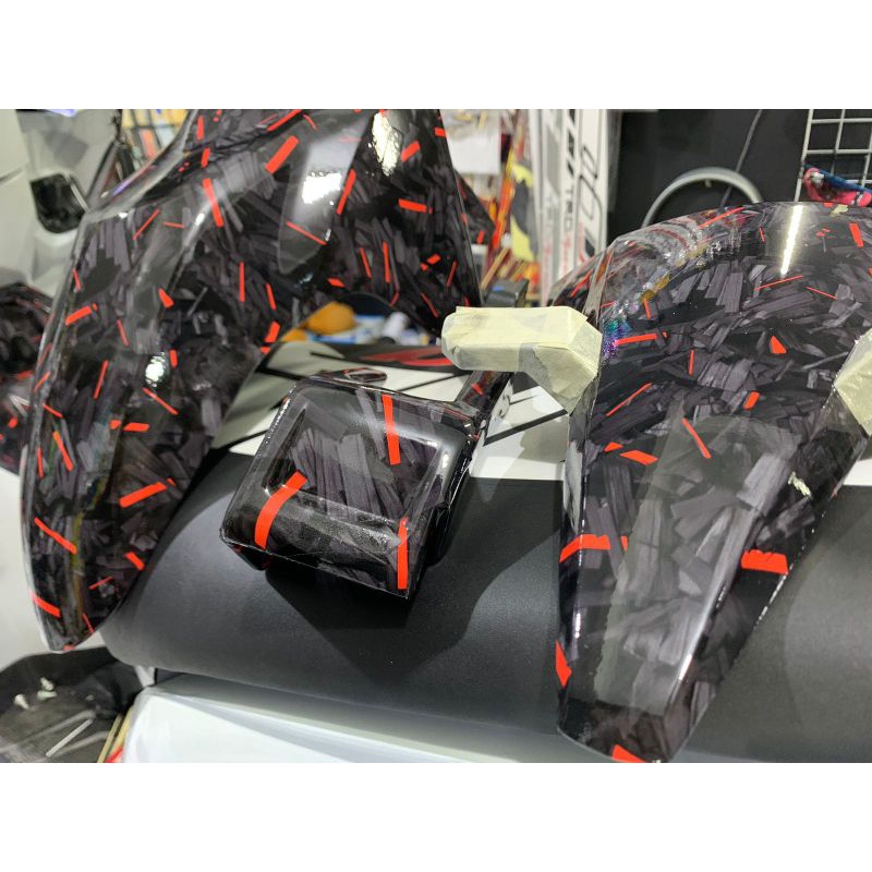 Sticker Carbon Forged - Bahan Sticker