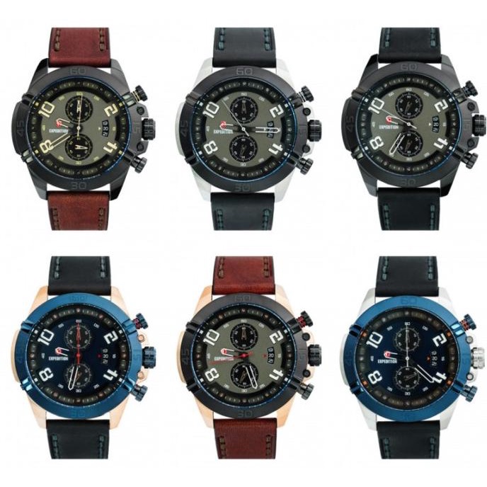 JAM TANGAN PRIA EXPEDITION 6763 E 6763 E6763 LEATHER ORIGINAL Termurah