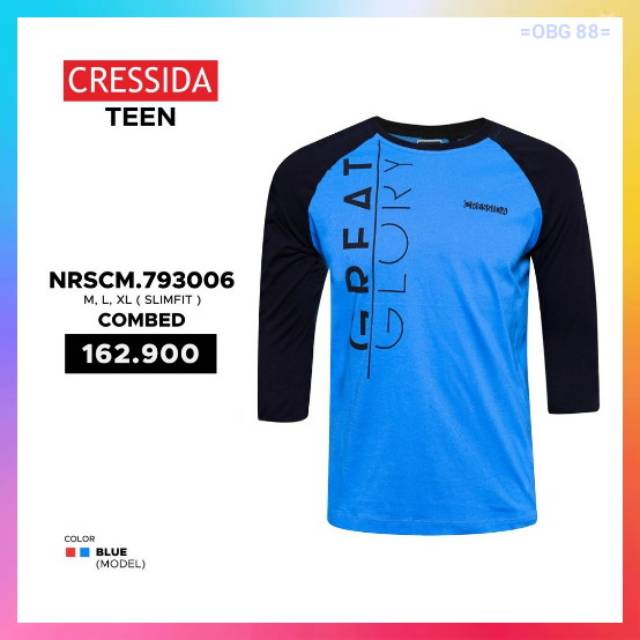 Cressida Original Kaos Lengan Panjang Pria Kaos Cresida Kaos cressida pria Nrscm.793006 TEEN