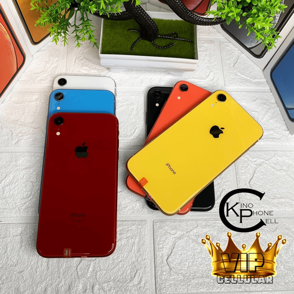 iphone xr 256gb128gb64gb bekas original 100 mulus normal fullset kondisi perfect 64 128 256