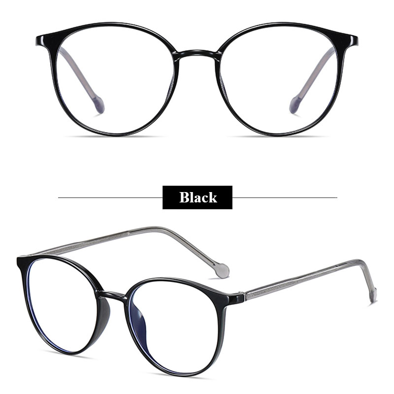 Viendo 2021 Baru Kacamata Anti Radiasi Photocromic 2 in 1 Untuk Wanita Pria Cowok Retro TR90 Elastik Frame Kacamata Komputer Anti Blueray Silau Photocromic Minus Bluecromic Minus Fotocromik Anti Sinar Matahari UV400 Kaca Mata Hitam-Black