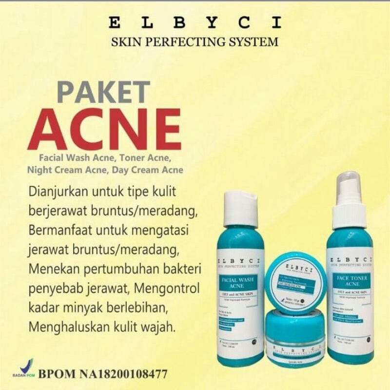 Elbyci / paket acne skincare buat jerawat