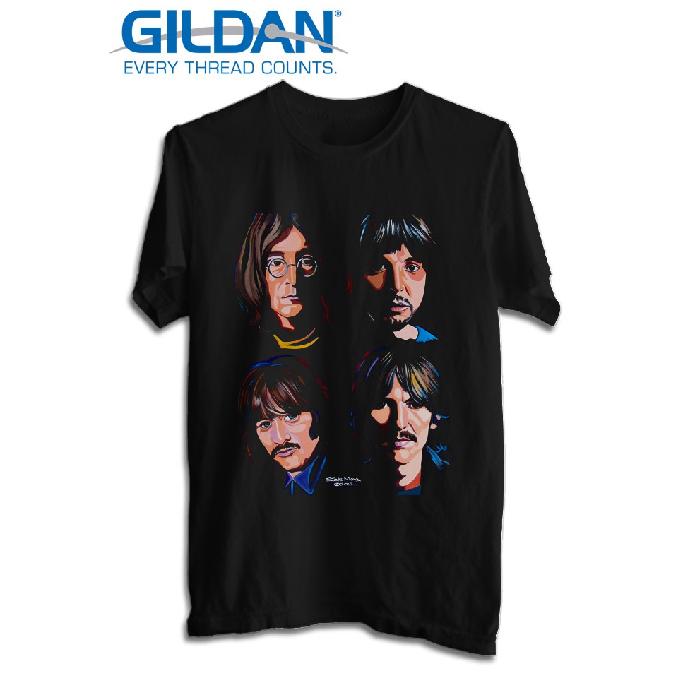 KAOS BAND THE BEATLES TSHIRT ORIGINAL GILDAN SOFTSTYLE 05
