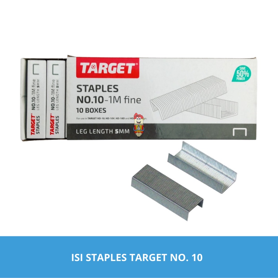 

ECER TARGET REFILL STAPLES NO.10 FINE 5MM