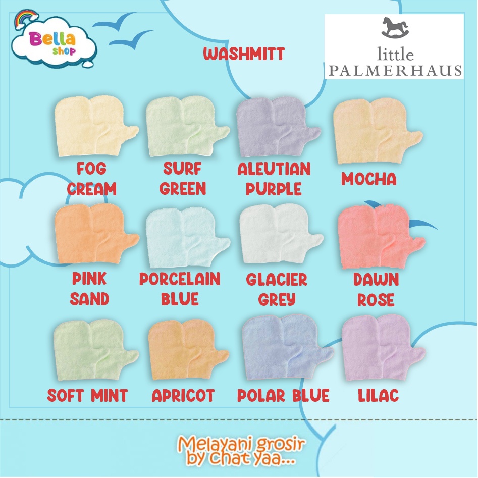 1 PCS Washmitt Little Palmerhaus Washmit Washlap Tangan Bayi Wash mitt- BELLA SHOP