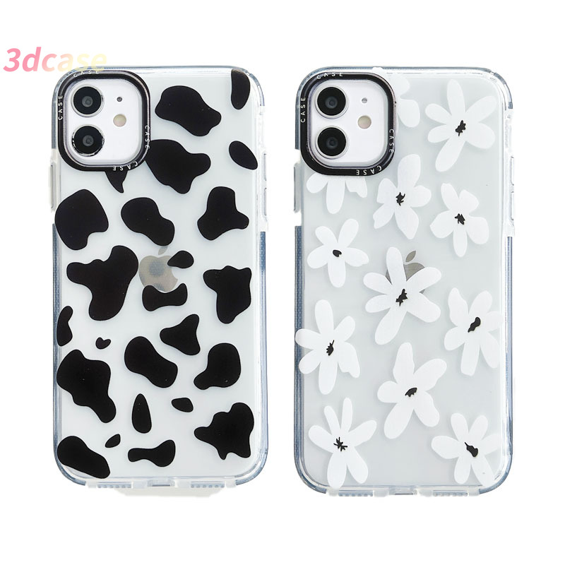 Silicone Case Premium Compatible For iPhone 7 Plus 11 12 mini 12 Pro max 6 6S 7 8 Plus SE 2020 Creativity Cute Black Spots Cover