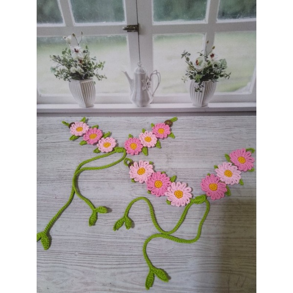 strap rajut daisy masker 2in1