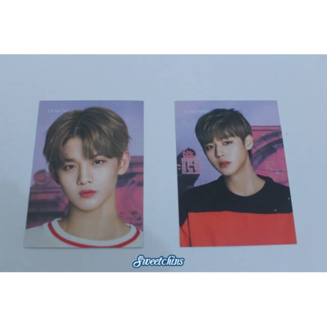 READY OFFICIAL PC WANNA ONE X LENS NINE (JIHOON/JINYOUNG)