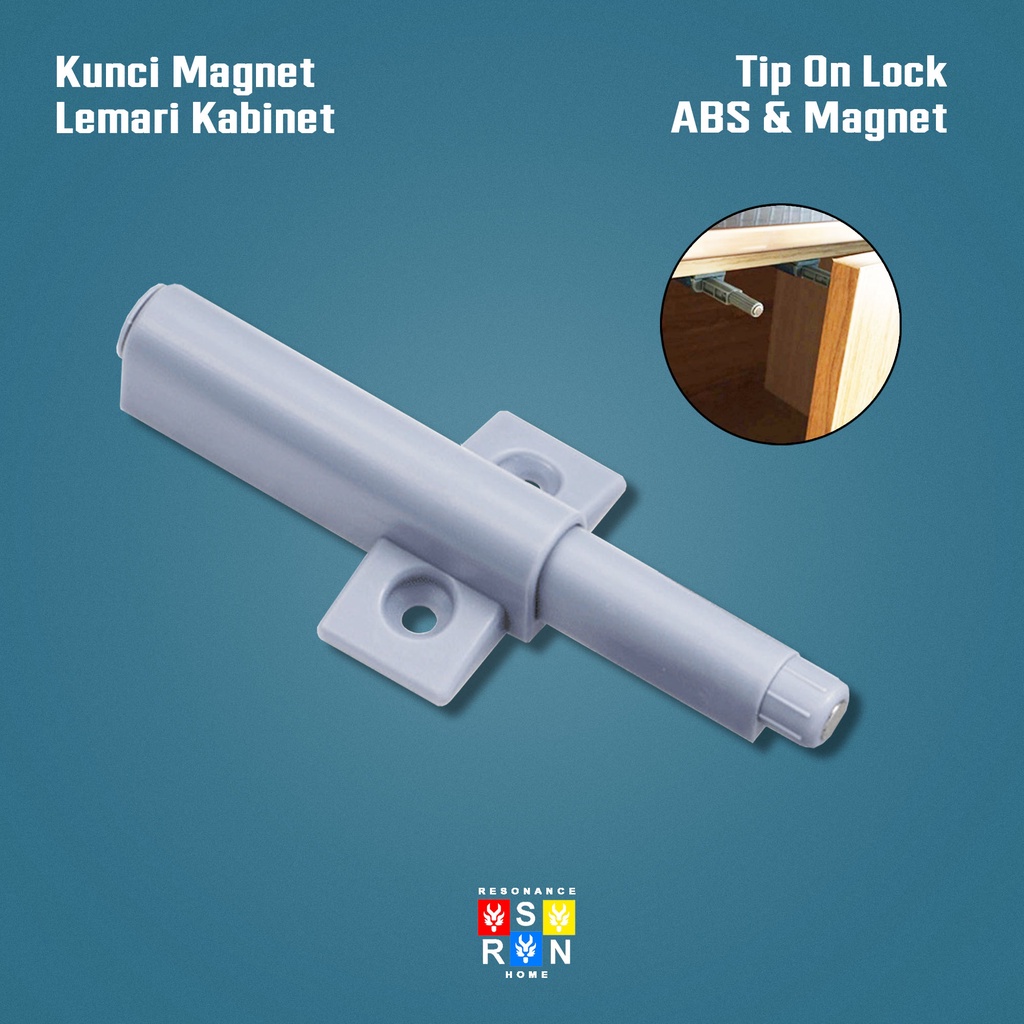 Push To Open TIp On Lemari Super / Kunci Magnet Laci Lemari Resonance Home