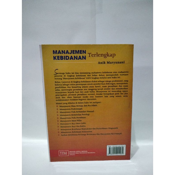 BUKU MANAJEMEN KEBIDANAN TERLENGKAP TIM