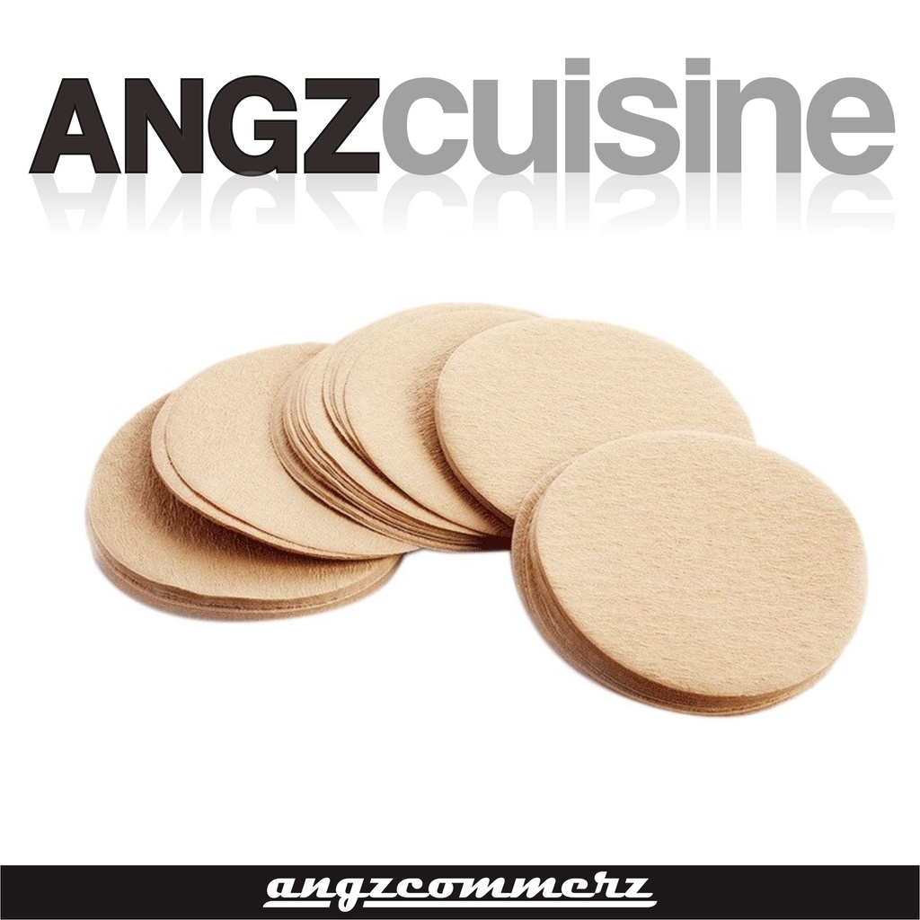 

Kertas Coffee Paper Filter Penyaring Kopi Bulat Unbleached 100pcs