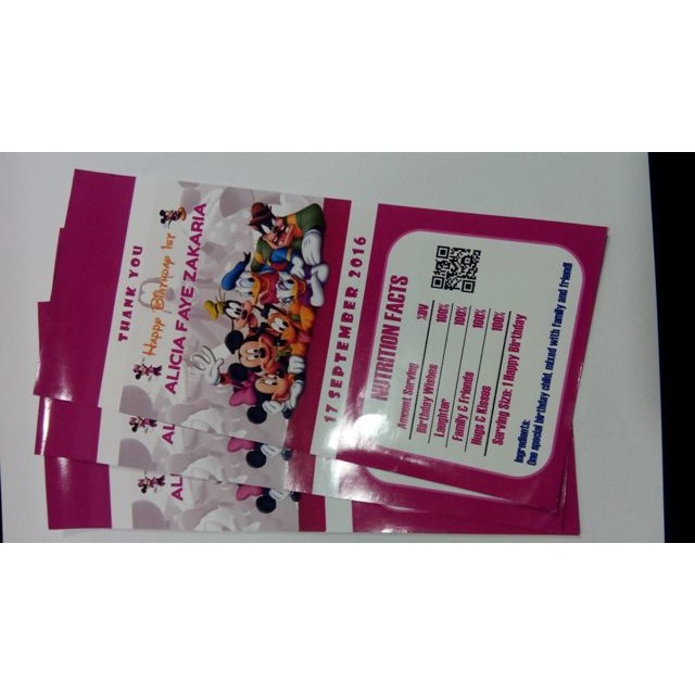 

Custom Label Kitkat 4F / Souvenir Ultah / goodie bag / dessert table