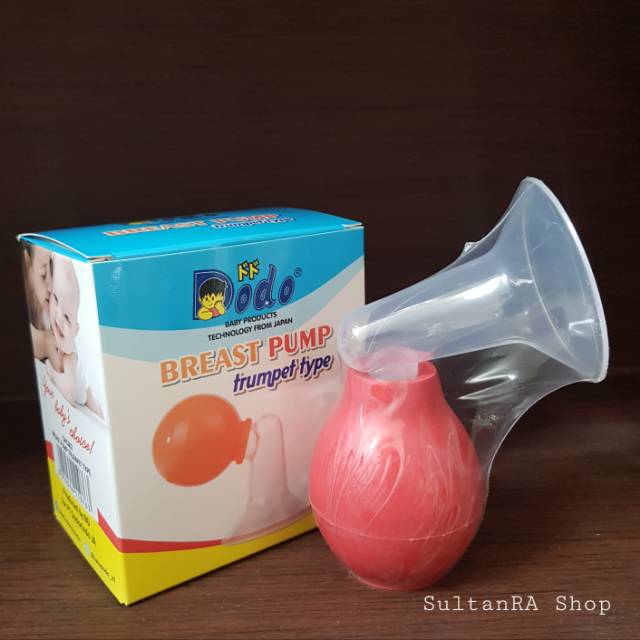 Set Breast Pump With Bottle Trumpet Type / Pompa Asi Manual Model Trompet Dodo