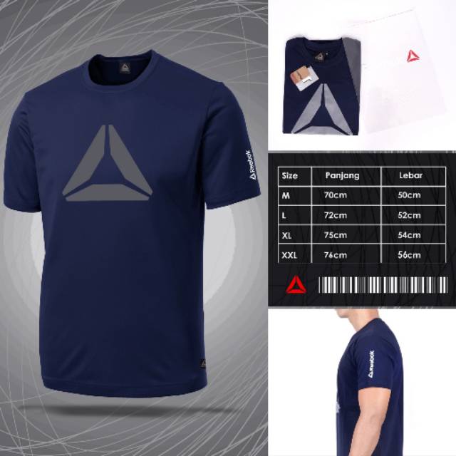 KAOS TEES REEBOK DELTA (NAVY)