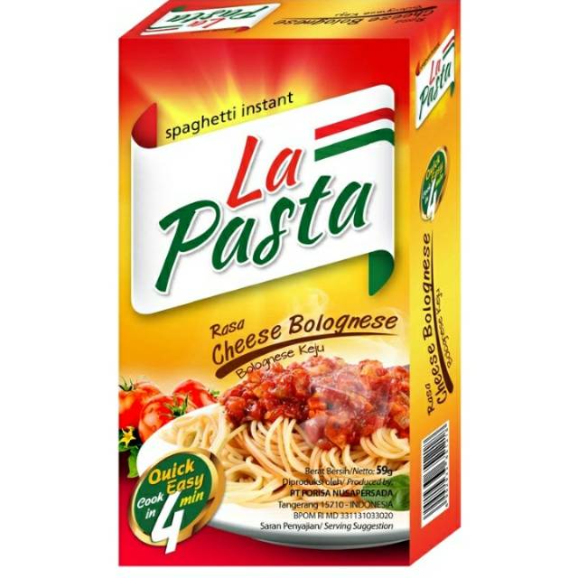 

La Pasta Spaghetti Instant Cheese Bolognes / spicy barbeque 59G