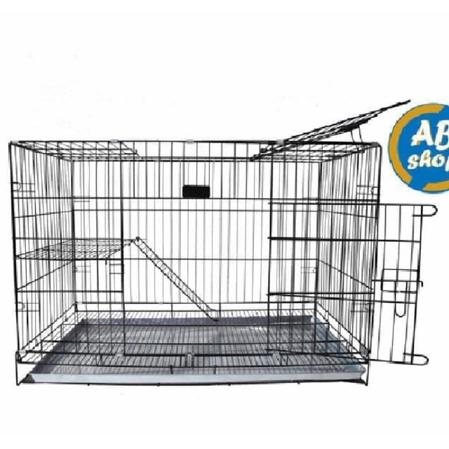 Kandang kucing burung kelinci ayam anjing lipat jumbo tanpa roda XXL dua lantai bekas