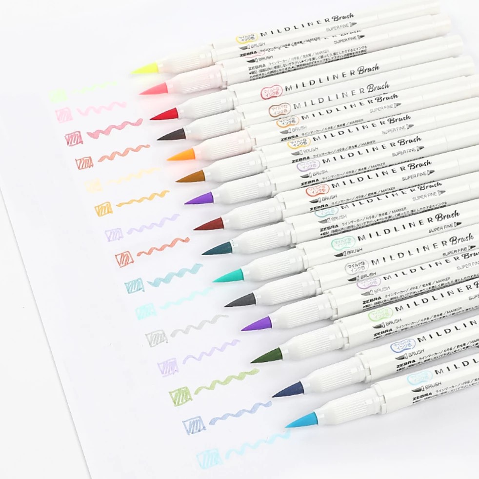 

Arm BRUSH PEN MILDLINER ZEBRA SPIDOL PULPEN KALIGRAFI KUAS MARKER DOUBLE SIDED 2 SISI HIGHLIGHTER