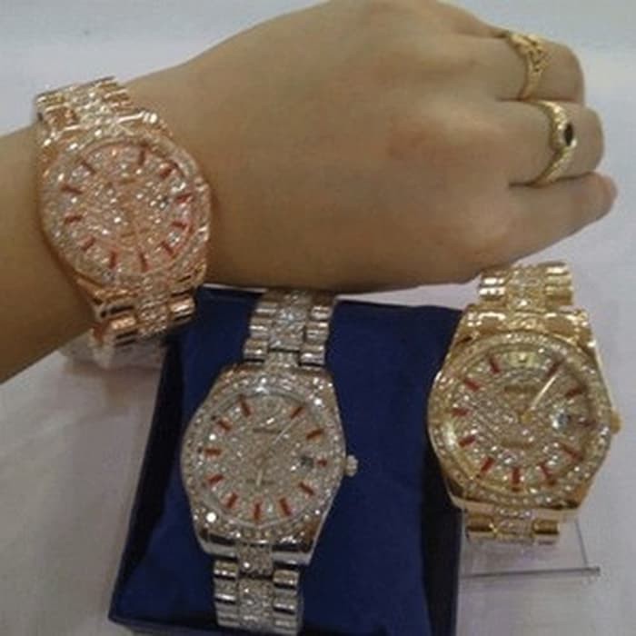 MUST HAVE Jam Tangan Rolex Balok Merah ( Jam Wanita,Aigner,Rolex,Guess,Bonia ) TERMURAH