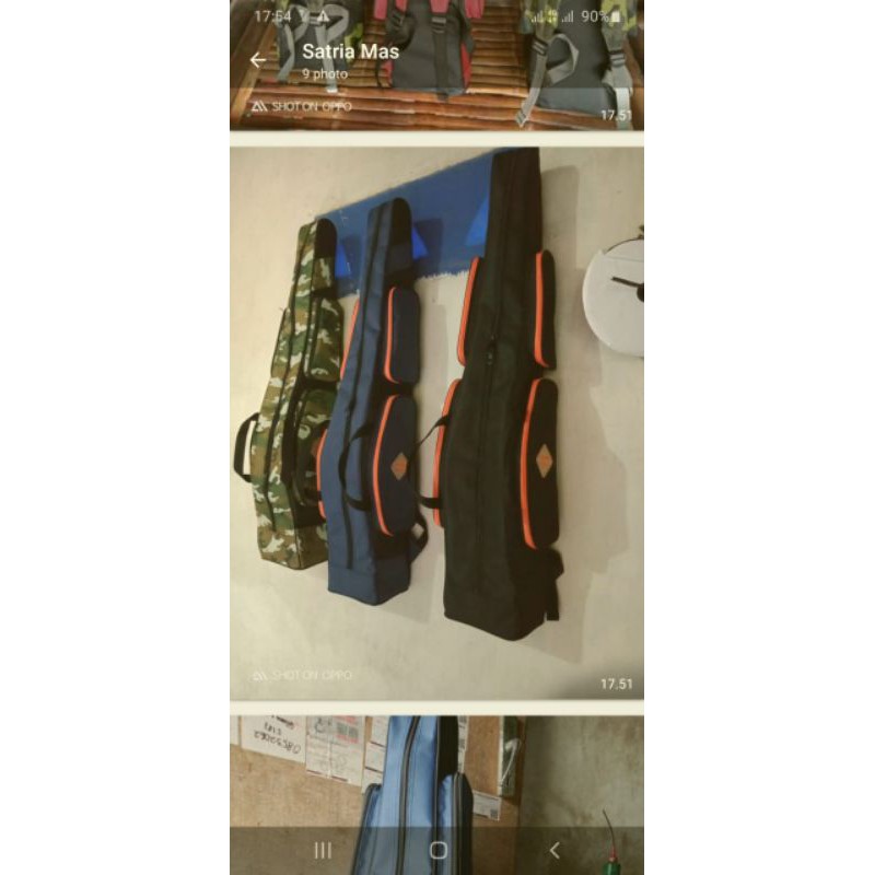 tas pancing ukuran 110 cm