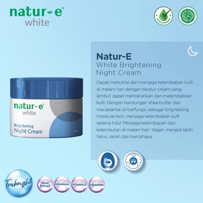 NATUR E White Brightening Series Skin Care / Perawatan wajah Nature