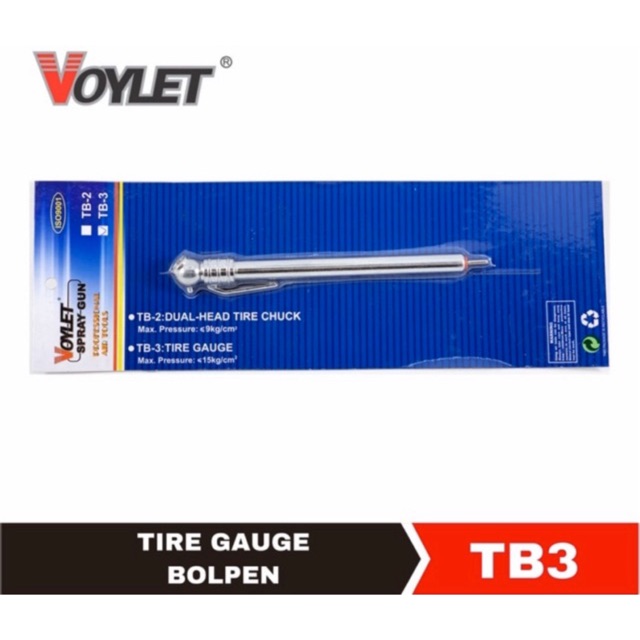 

Ukuran Ban Tire Gauge Ukuran Angin Pensil Bolpen Tb3 Voylet