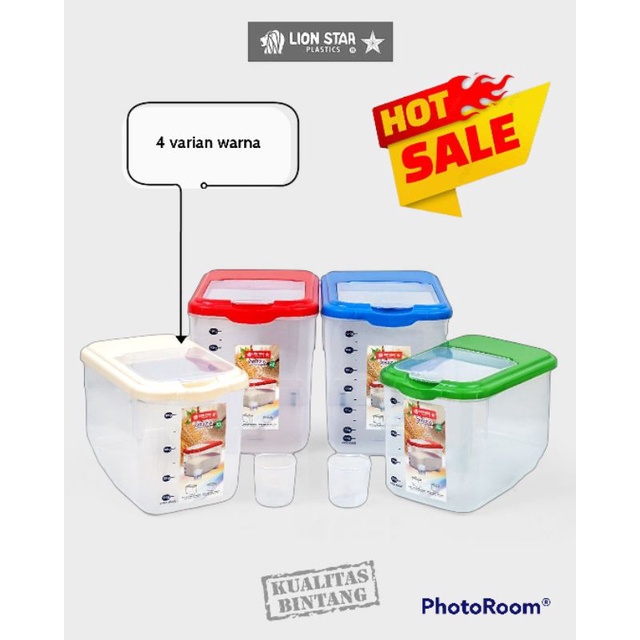 TEMPAT BERAS LION STAR 12KG