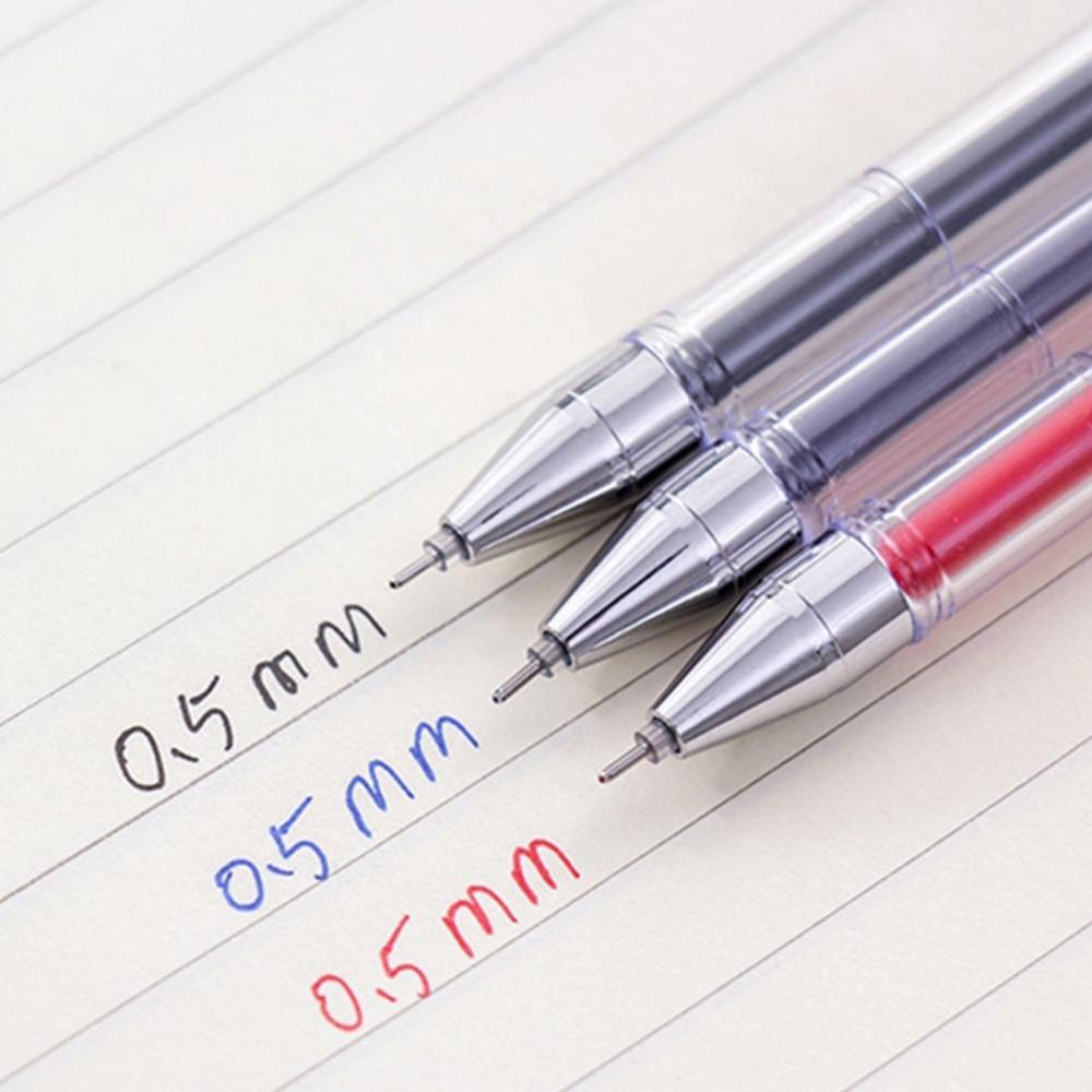 Timekey Pulpen Gel 0.5mm Tinta Hitam / Merah / Biru Untuk Stationery Anak / Sekolah / Kantor C7P8