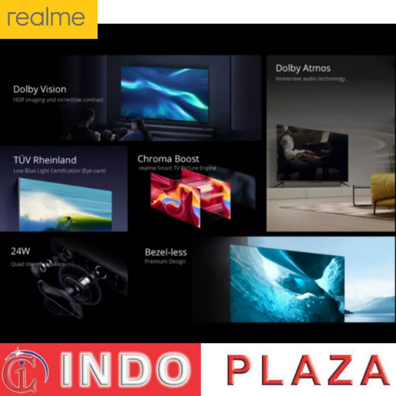 TV REALME 50 inch 4K BUILT-IN VOICE ASSISTANT (LUAR MEDAN)