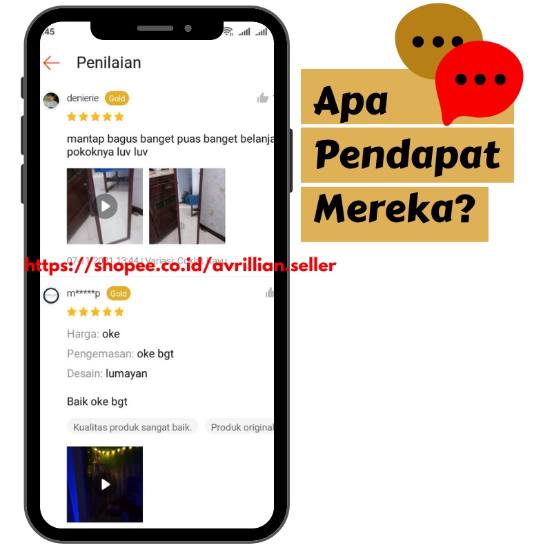 Cermin Full body Kaca Aesthetic Cermin Standing Mirror Dinding Minimalis Rias UK.127 X30 CM Termurah-7