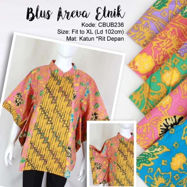Blouse batik modern kelelawar tunik murah