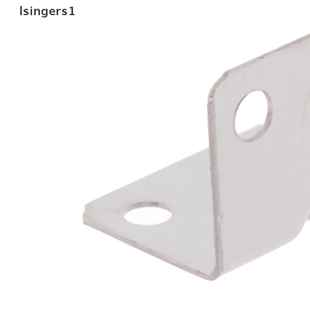 (lsingers1) 5pcs Bracket Konektor Sudut Kanan Bentuk L Bahan Stainless Steel