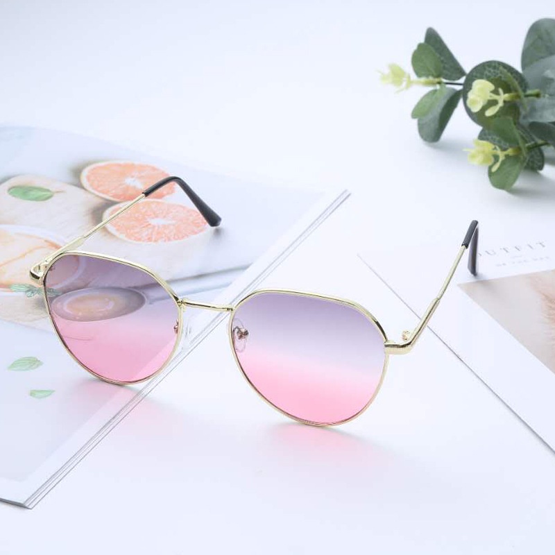 Kacamata Wanita Dan Pria Gaya Santai Dengan Gradasi Warna Gaya Korea Aksesoris Fashion-2