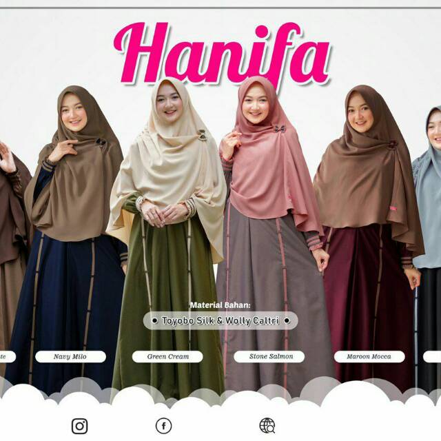 GAMIS SYARI HANIFA BY ALWA HIJAB