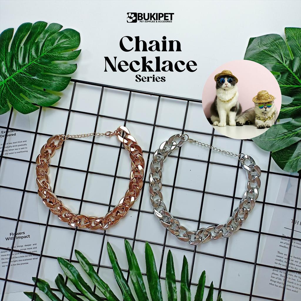 Rantai Kucing Anjing Kalung Kucing Anjing Murah Lucu Rantai Emas - CHAIN NECKLACE